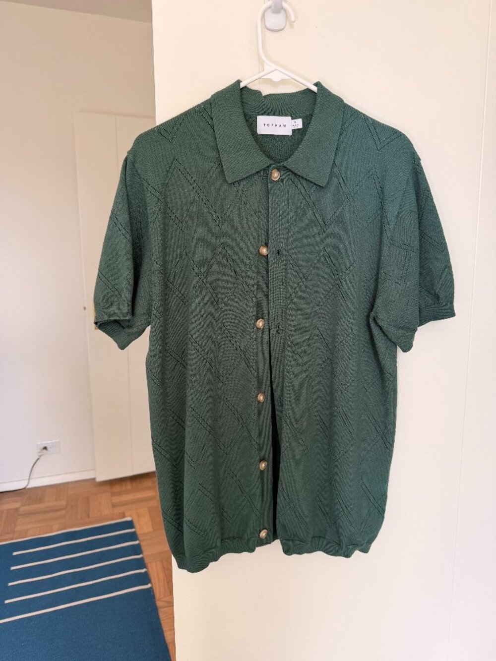 Men's Topman Green Cardigan
